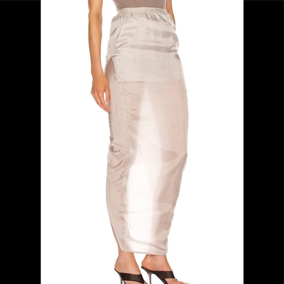 RICK OWENS Soft Pillar Skirt - Picture 3 of 7